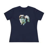 Japanese Chin - Women's Relaxed Cotton Tee