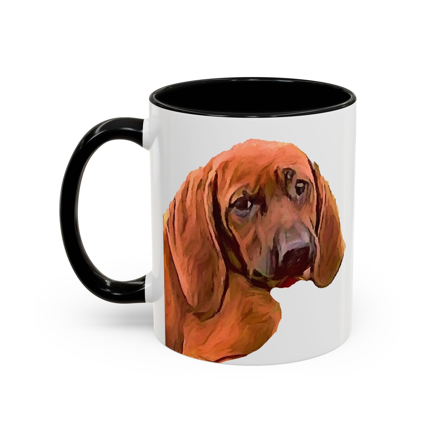 Redbone Coonhound Accent Coffee Mug
