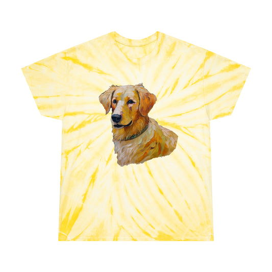 Golden Retriever Puppy Tie-Dye Tee - Cyclone
