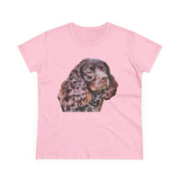 American Water Spaniel Women's Midweight Cotton Tee