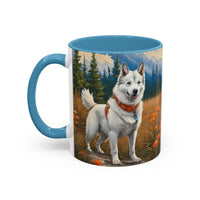 Yakutian Laika Ceramic Accent Coffee Mug (11, 15oz)