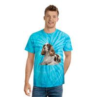 French Spaniel Classic Tie-Dye Tee, Cyclone