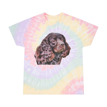 American Water Spaniel Unisex Cotton Tie-Dye Tee, Spiral