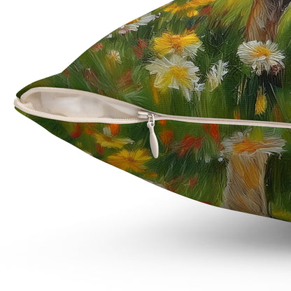 Belgian Laekenois Spun Polyester Throw Pillow