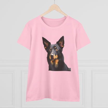 Australian Kelpie #2 Women's Midweight Cotton Tee