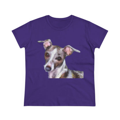 Italian Greyhound 'Lilly' Women's Midweight Cotton Tee