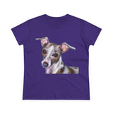 Italian Greyhound 'Lilly' Women's Midweight Cotton Tee