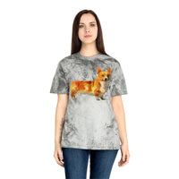Welsh Pembroke Corgi Unisex Ringspun Cotton  Color Blast T-Shirt by DoggyLips™