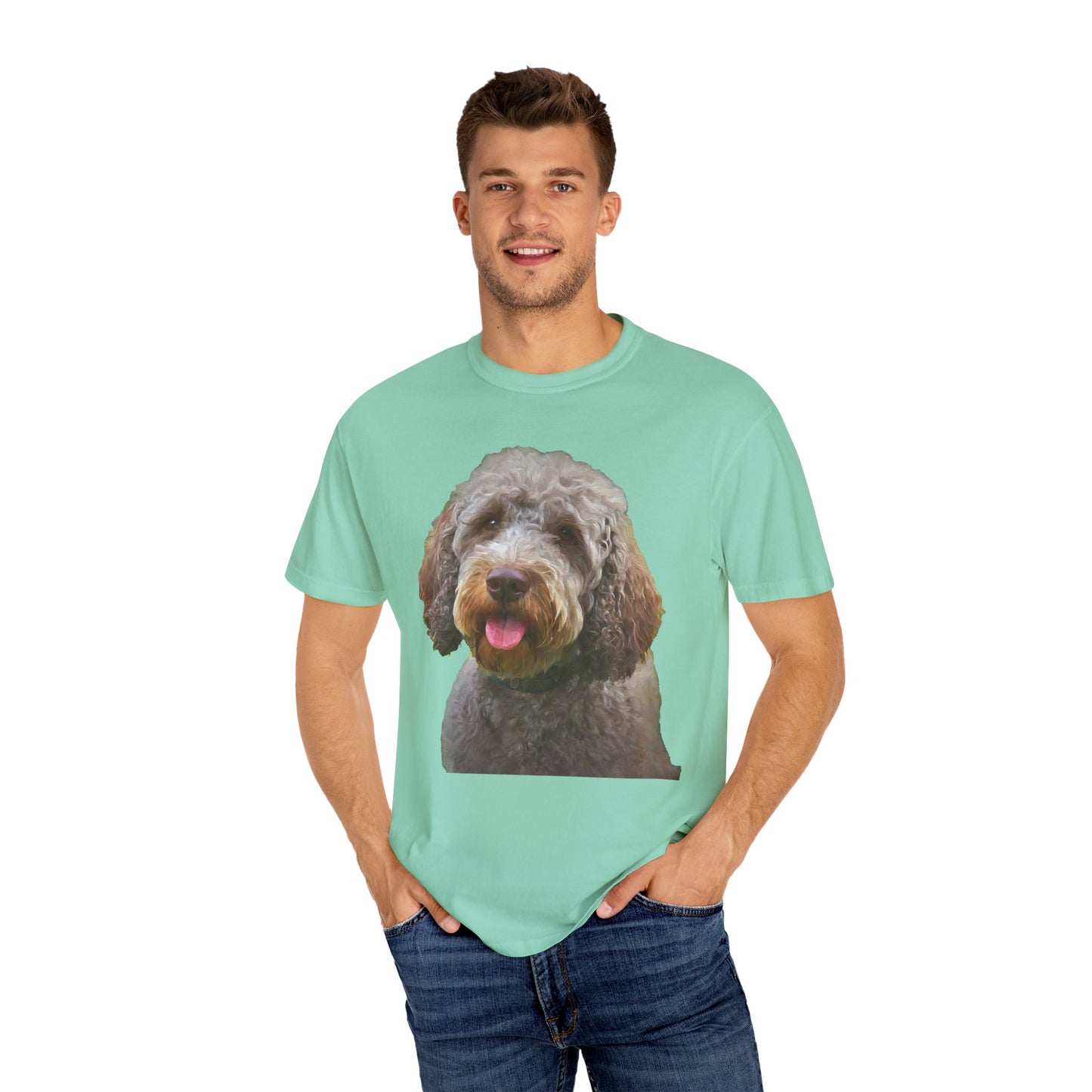 Lagotto Romagnolo 'Italian Truffle Dog' Unisex Garment-Dyed T-shirt