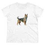 Swedish Vallhund  Women's Midweight Cotton Tee