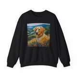 Golden Retriever Unisex 50/50 Crewneck Sweatshirt