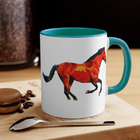Horse 'Old Red' Accent Coffee Mug, 11oz
