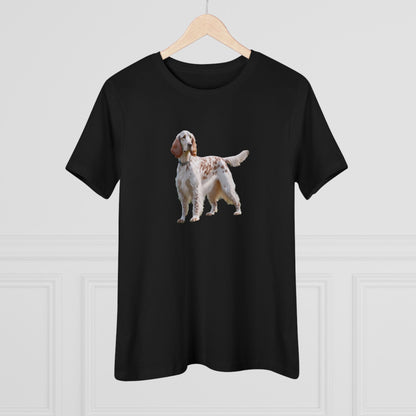 English Setter #4 - Women's Relaxed Fit Cotton Tee