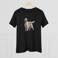 English Setter #4 - Women's Relaxed Fit Cotton Tee