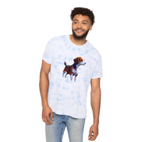 Drever Puppy - Unisex Fashion Tie-Dyed T-Shirt