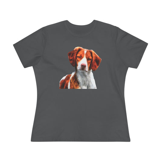 Brittany Spaniel 'Gunner' Women's Relaxed Fit Cotton Tee