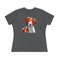Brittany Spaniel 'Gunner' Women's Relaxed Fit Cotton Tee