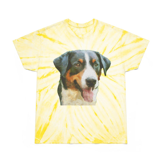 Appenzeller Sennenhund Unisex Cotton Tie-Dye Tee, Cyclone