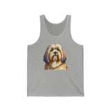 Lhasa Apso Unisex Jersey Tank