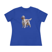 English Setter #4 - Women's Relaxed Fit Cotton Tee