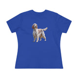 English Setter #4 - Women's Relaxed Fit Cotton Tee