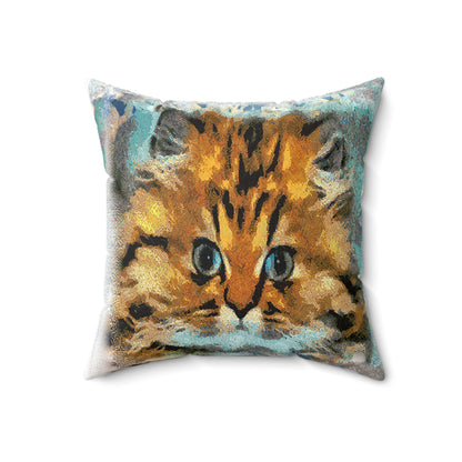 Fat Cat Spun Polyester Throw Pillow