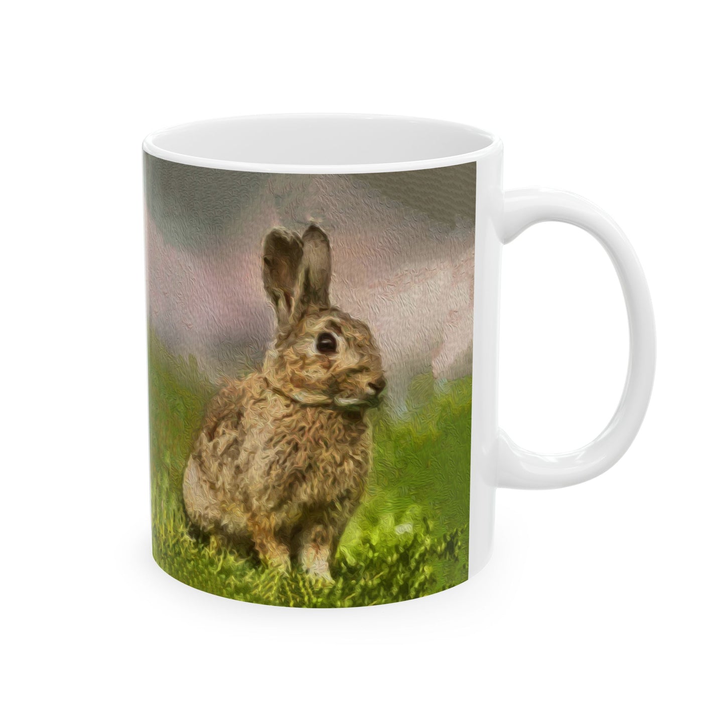 Rabbit 'Clover' Ceramic Mug 11oz