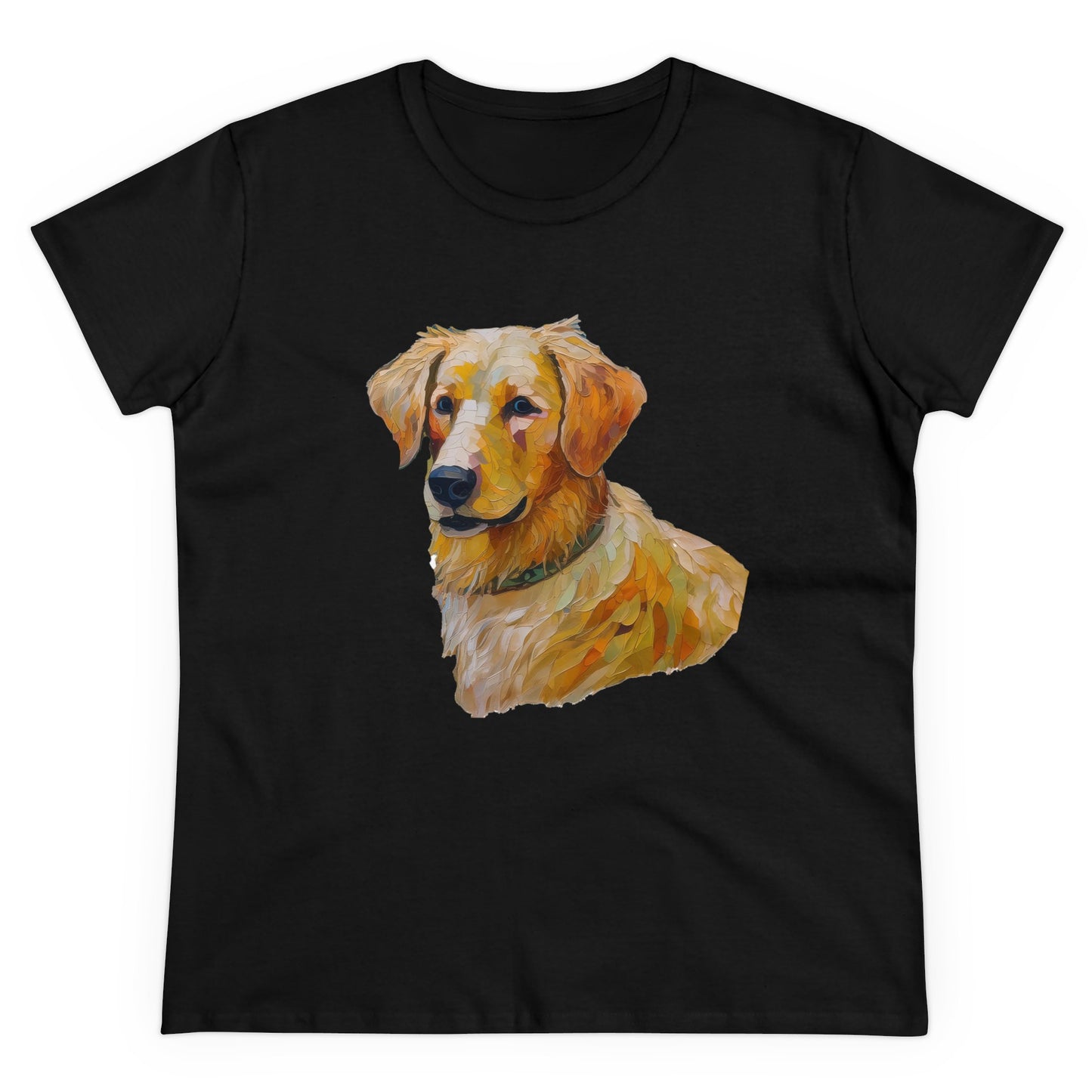 Golden Retriever Puppy Women's Midweight Cotton Tee