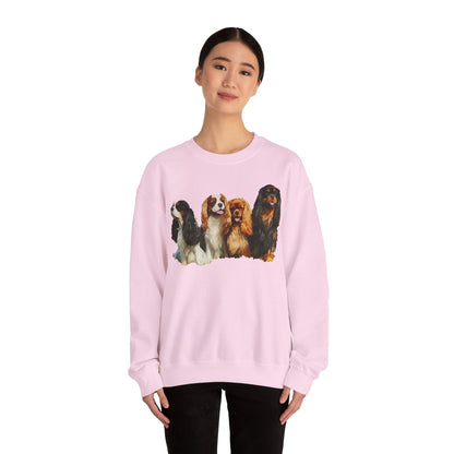 Cozy King Charles Spaniels 'Cavalier Club' Unisex Crewneck Sweatshirt
