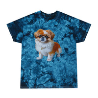 Pekingese Puppy Classic Tie-Dye Tee, Crystal