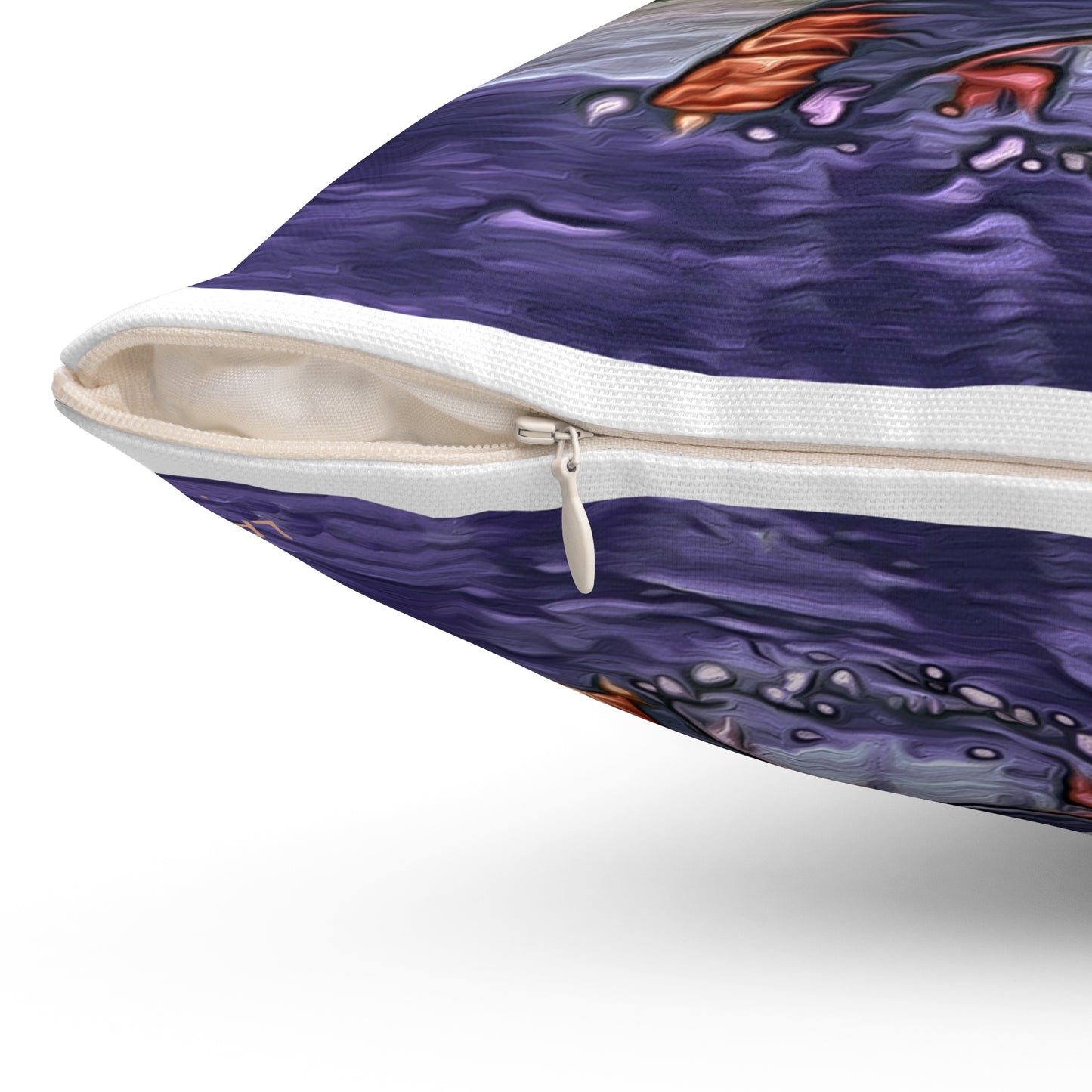 Eiffel Tower Sunset - Spun Polyester Throw Pillow