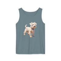 Sealyham Terrier Unisex Relaxed Fit Garment-Dyed Tank Top