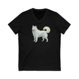 Hokkaido Unisex Jersey Short Sleeve V-Neck Tee - A Delightful Wardrobe Essential