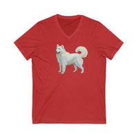 Hokkaido Unisex Jersey Short Sleeve V-Neck Tee - A Delightful Wardrobe Essential