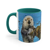 Sea Otter 'Ollie' Accent Coffee Mug, 11oz