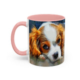 Cavalier King Charles Puppy - Accent Coffee Mug - 2 Sizes