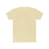 Briard in French Countryside Men's Fitted Cotton Crew Tee