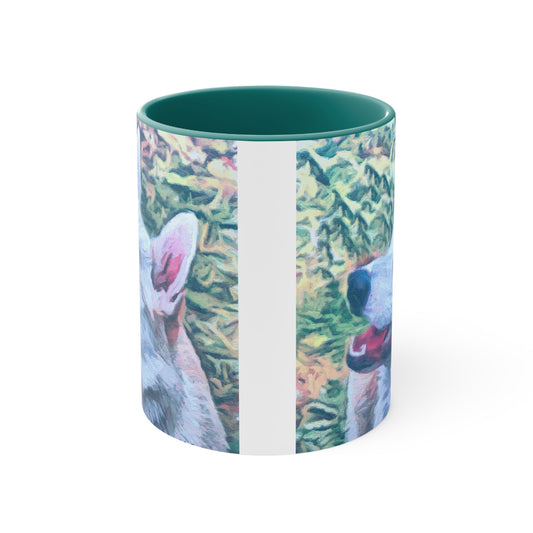 Norwegian Buhund Accent Coffee Mug, 11oz