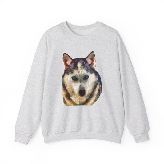 Siberian Husky 'Sacha' Unisex 50/50 Crewneck Sweatshirt