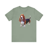 Basset Hound Unisex Jersey Short Sleeve Tee