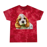 Cocker Spaniel 'Hogan' Tie-Dye Tee, Crystal by DoggyLips™