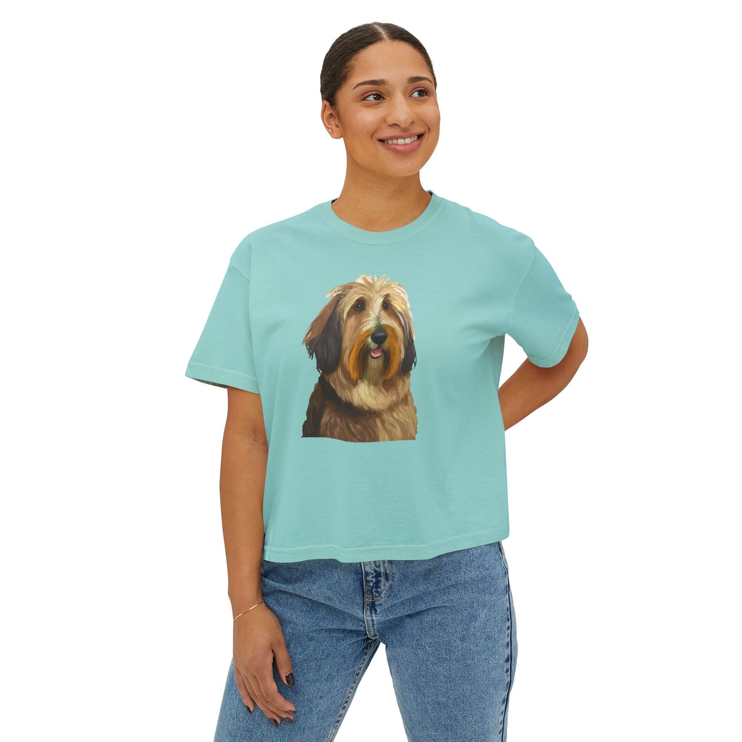 Bergamasco Sheepdog Women's Oversized Boxy Tee