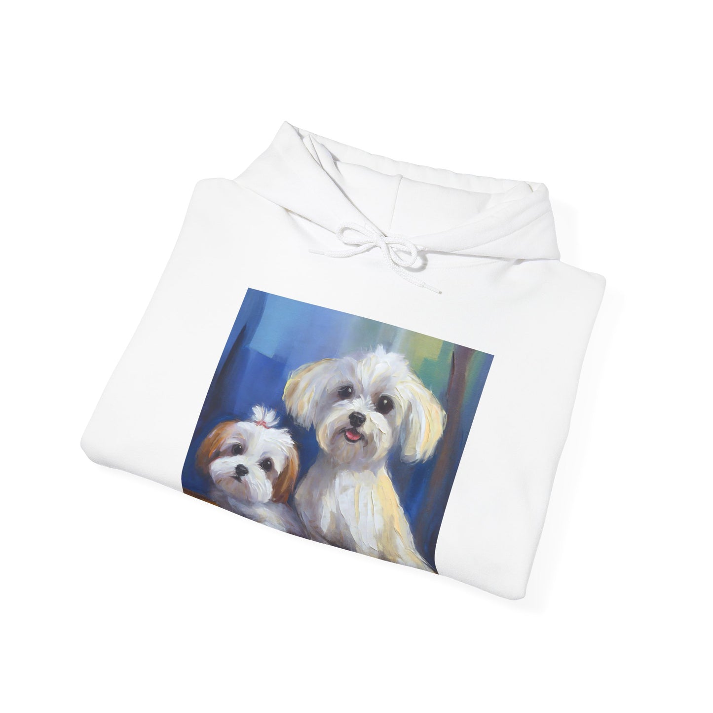 Maltese Dogs Unisex 50/50 Hooded Sweatshirt