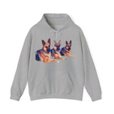German Shepherd Trio Unisex Hoodie: A Canine Comfort Classic