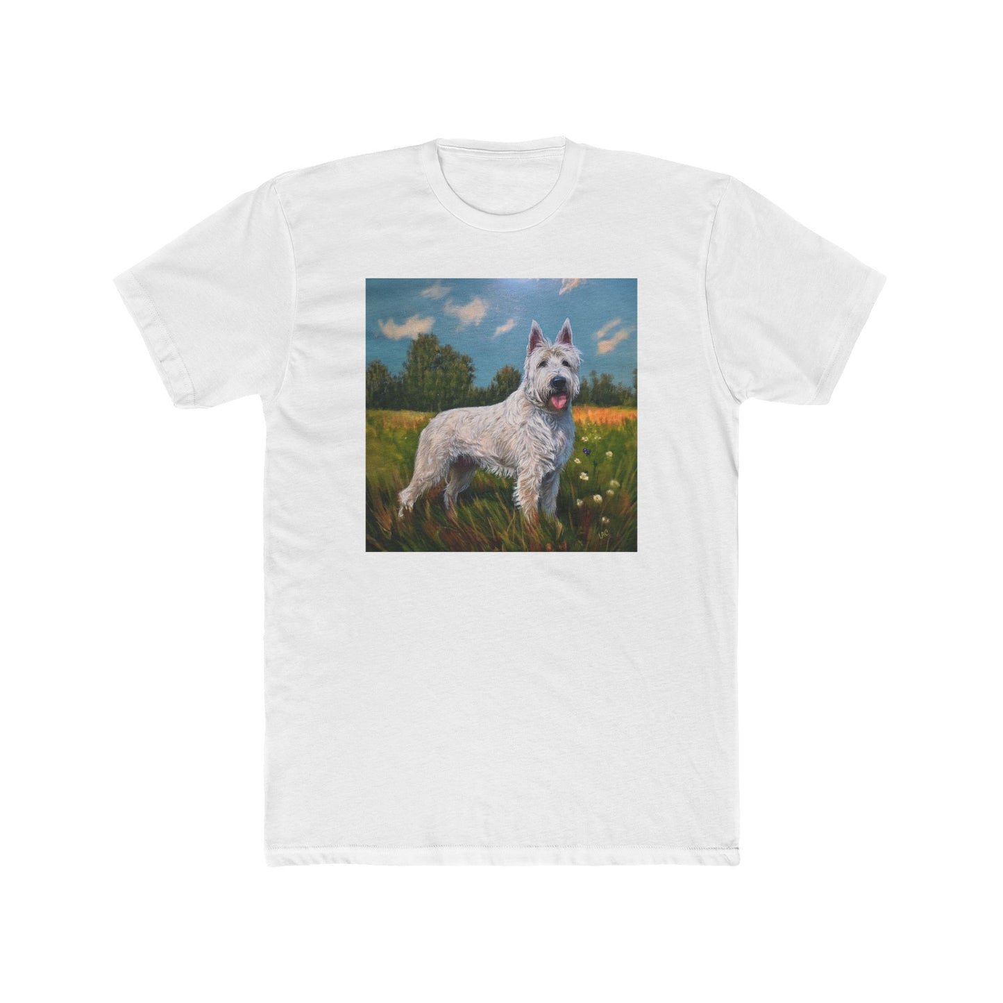Bouvier des Ardennes Men's Fitted Cotton Crew Tee