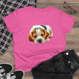 English Foxhound 'Sheeba' Women's Midweight Cotton Tee