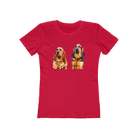 Bloodhounds 'Bear & Bubba' Women's Slim Fit Ringspun Cotton T-Shirt