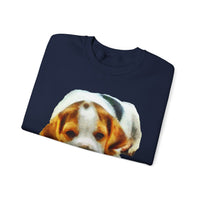 English Foxhound 'Sasha' Unisex 50/50 Crewneck Sweatshirt