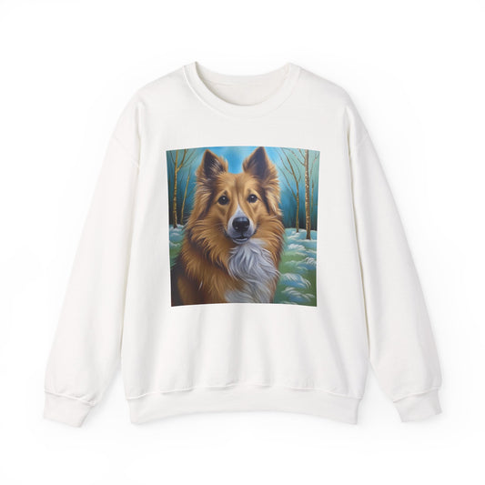 Icelandic Sheepdog #2 Unisex 50/50 Crewneck Sweatshirt