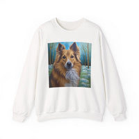 Icelandic Sheepdog #2 Unisex 50/50 Crewneck Sweatshirt